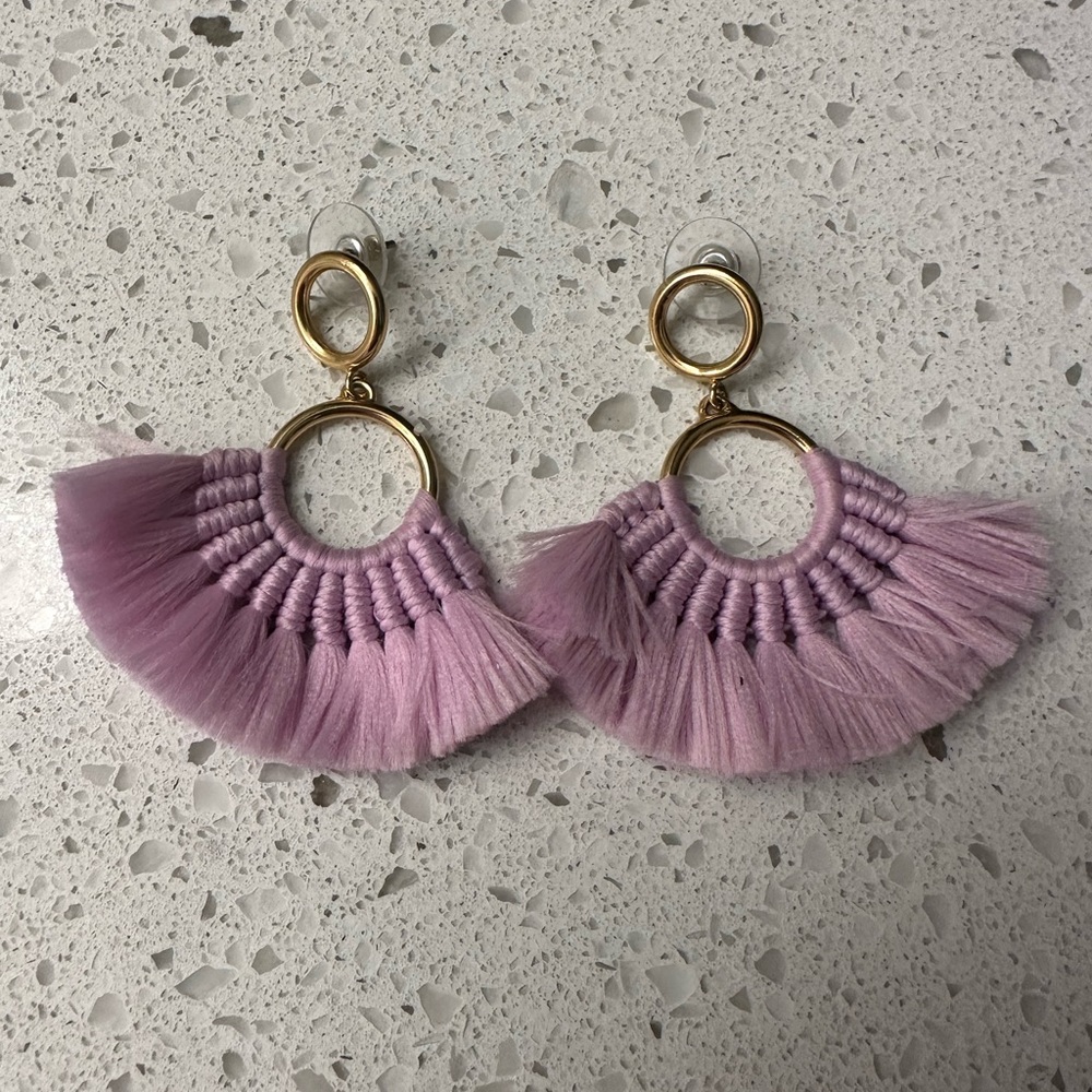 JCrew lavender earrings
